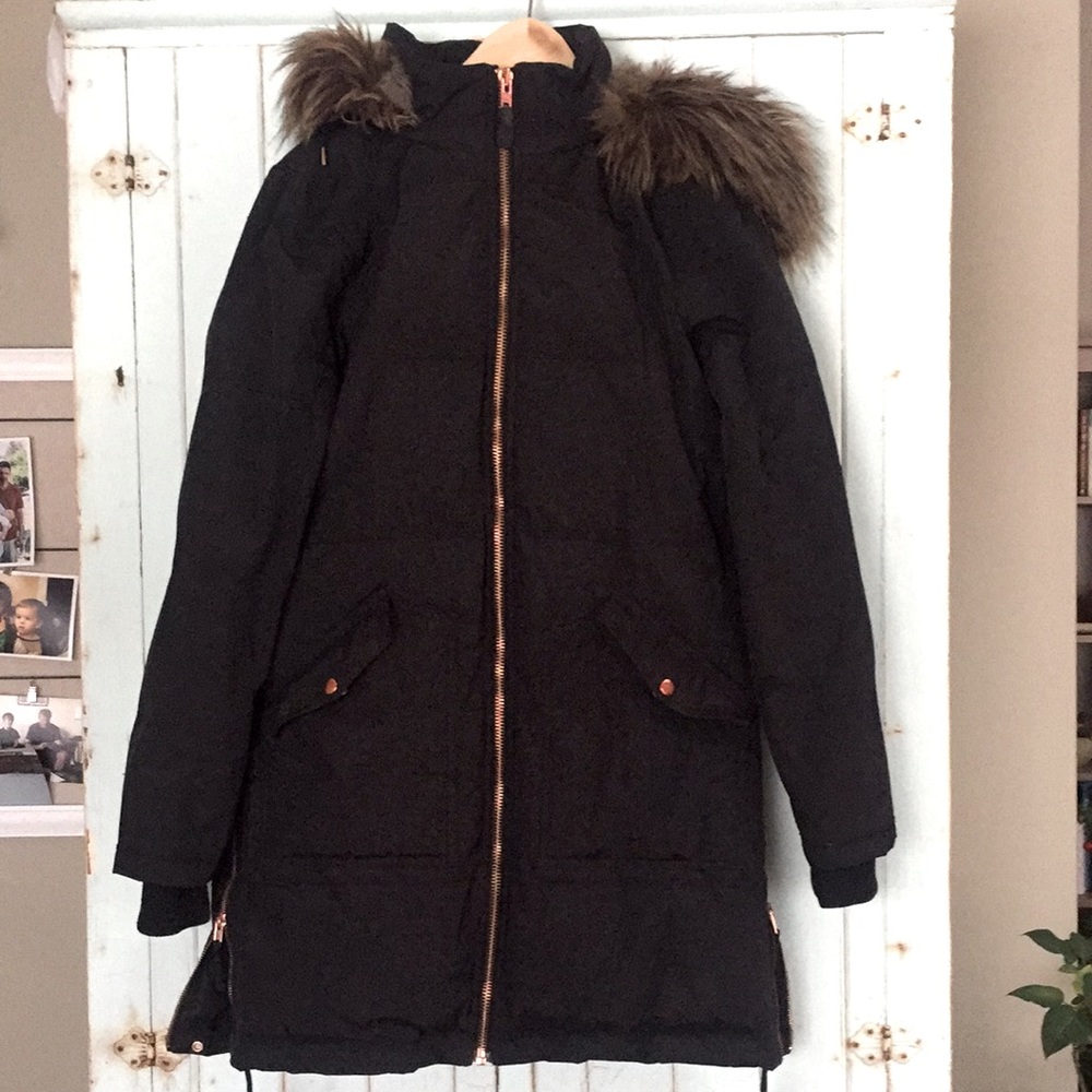 Minimum S/M Black Down Parka (small size 40)